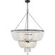 Rylee 12 Light 32 inch Matte Black Chandelier Ceiling Light