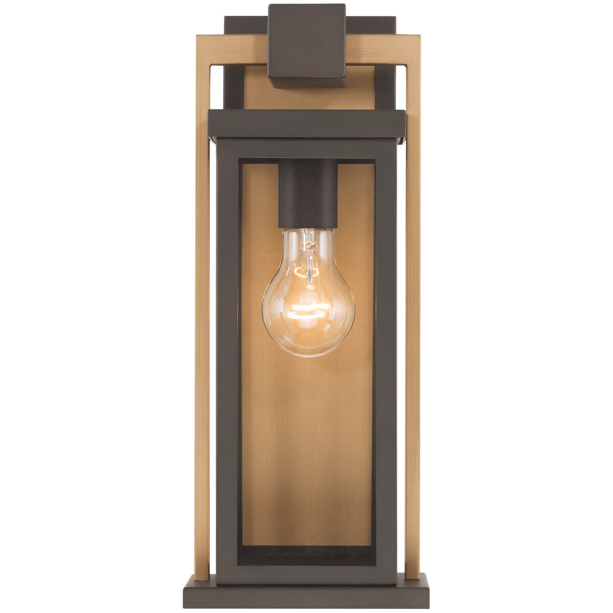 Lendel 1 Light 15 inch Twilight Bronze and Textured Gold Outdoor Sconce