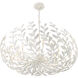 Broche 12 Light 42 inch Matte White Chandelier Ceiling Light