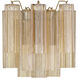 Addis Wall Sconce Wall Light in Tronchi Glass Amber