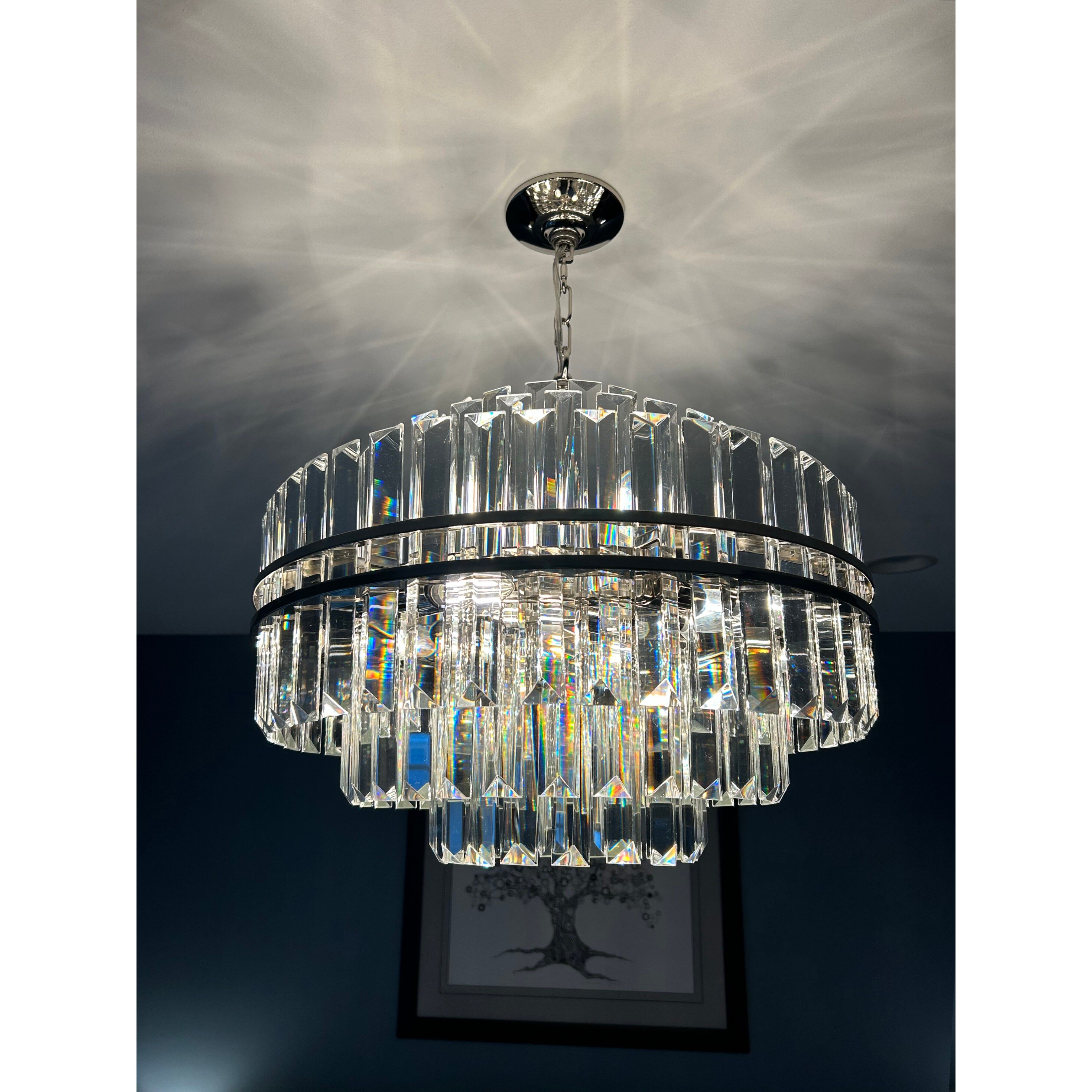 Crystorama HAY-1405-PN Hayes 12 Light 22 inch Polished
