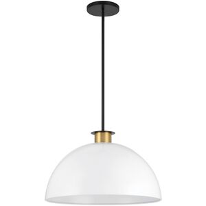 Gigi 1 Light 23.5 inch Black/Aged Brass Pendant Ceiling Light