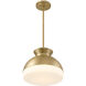 Gidget 2 Light 15 inch Vibrant Gold Mini Pendant Ceiling Light
