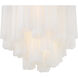 Addis 4 Light 17.75 inch Polished Chrome Chandelier Ceiling Light in White