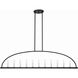 Abbott 11 Light 54 inch Black Chandelier Ceiling Light