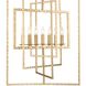 Capri 7 Light 24 inch Antique Gold Lantern Chandelier Ceiling Light