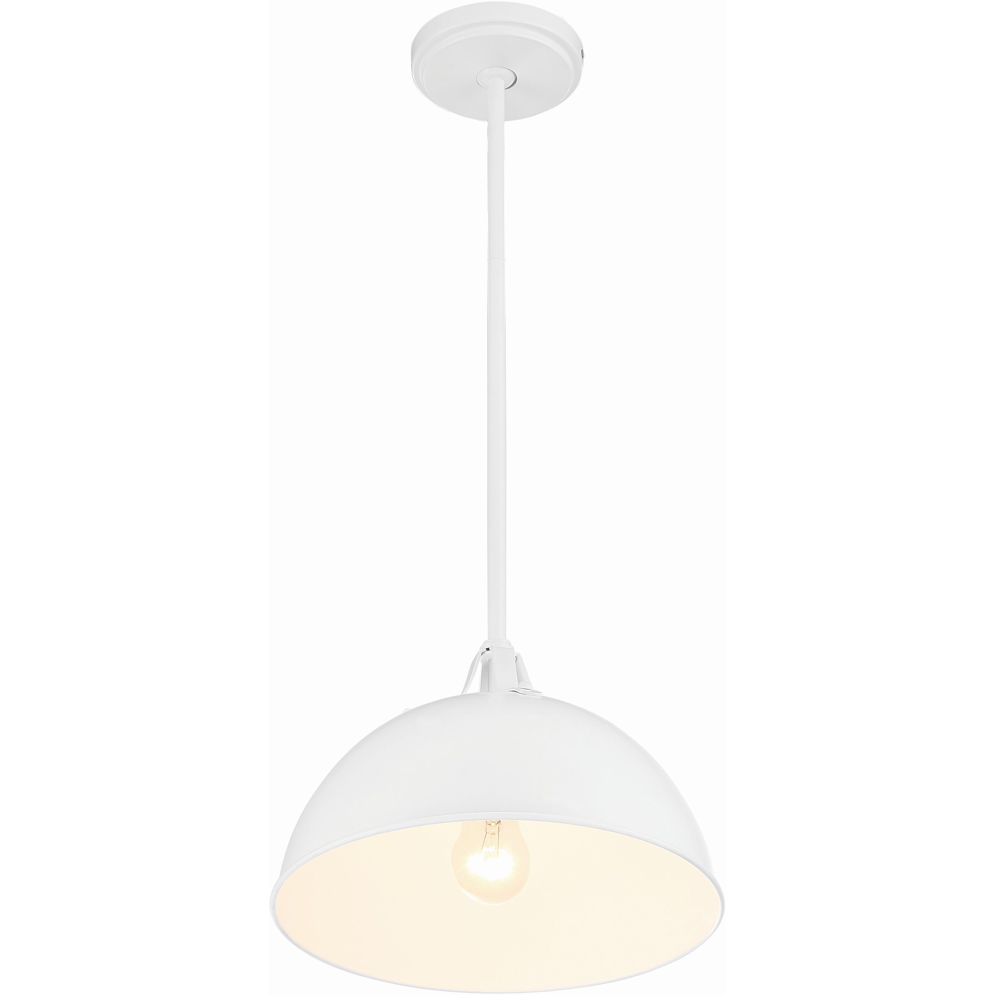 Soto 1 Light 12 inch White Mini Pendant Ceiling Light
