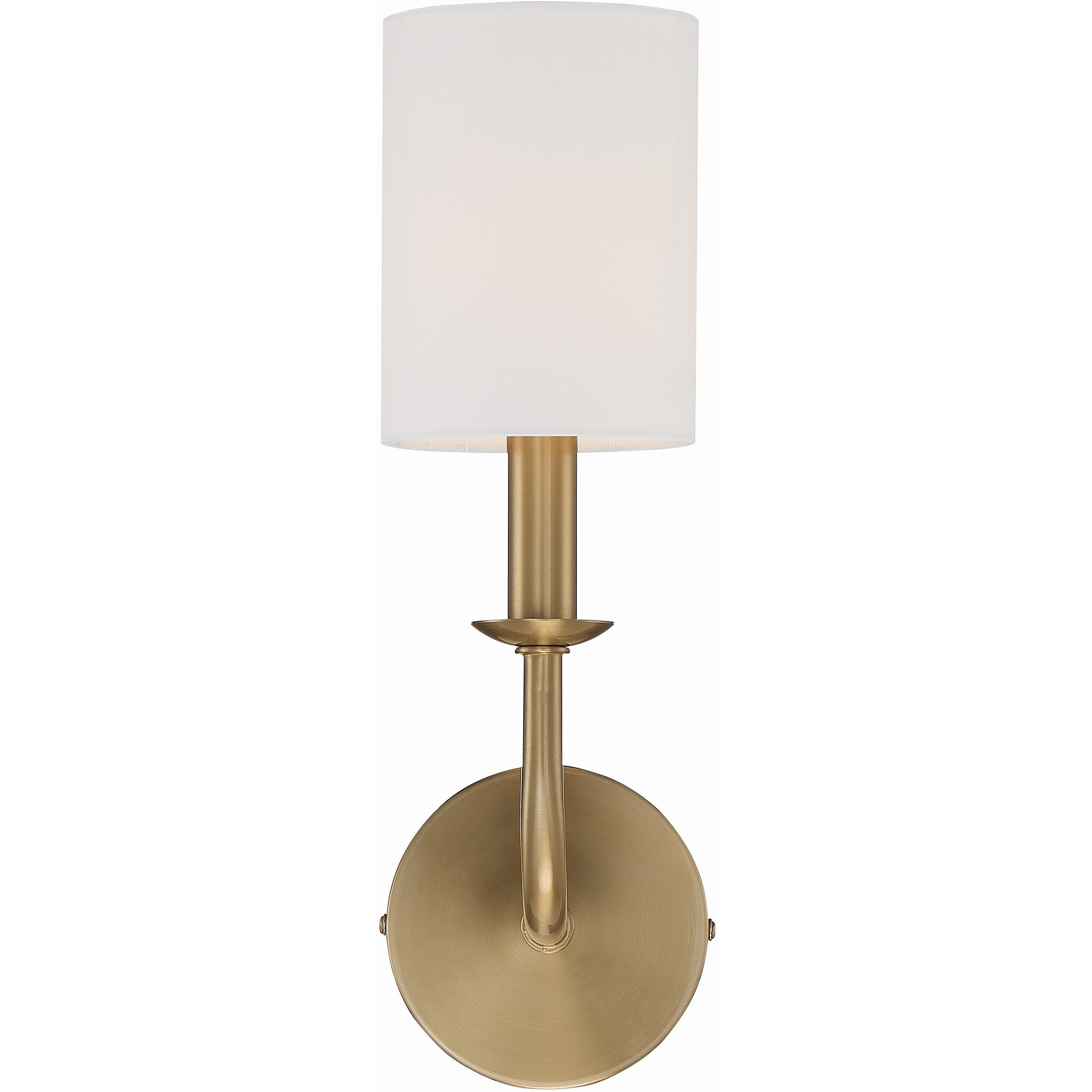 Bailey Sconce Wall Light in Aged Brass