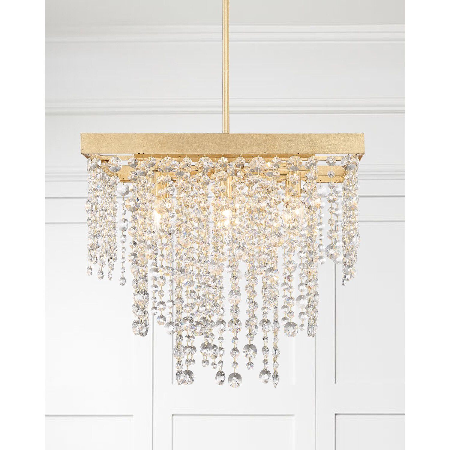 Winham 8 Light 22 inch Antique Gold Chandelier Ceiling Light