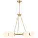 Maverick 6 Light 33.5 inch Vibrant Gold Chandelier Ceiling Light
