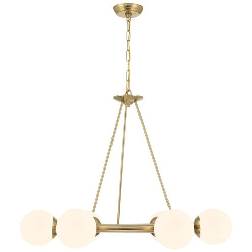 Maverick 6 Light 33.5 inch Vibrant Gold Chandelier Ceiling Light