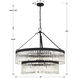 Emory 9 Light 32 inch Black Forged Chandelier Ceiling Light
