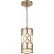 Jennings 1 Light 6.25 inch Aged Brass Mini Pendant Ceiling Light