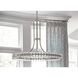 Clover 12 Light 28.75 inch Brushed Nickel Chandelier Ceiling Light