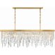 Winfield 6 Light 49 inch Antique Gold Chandelier Ceiling Light