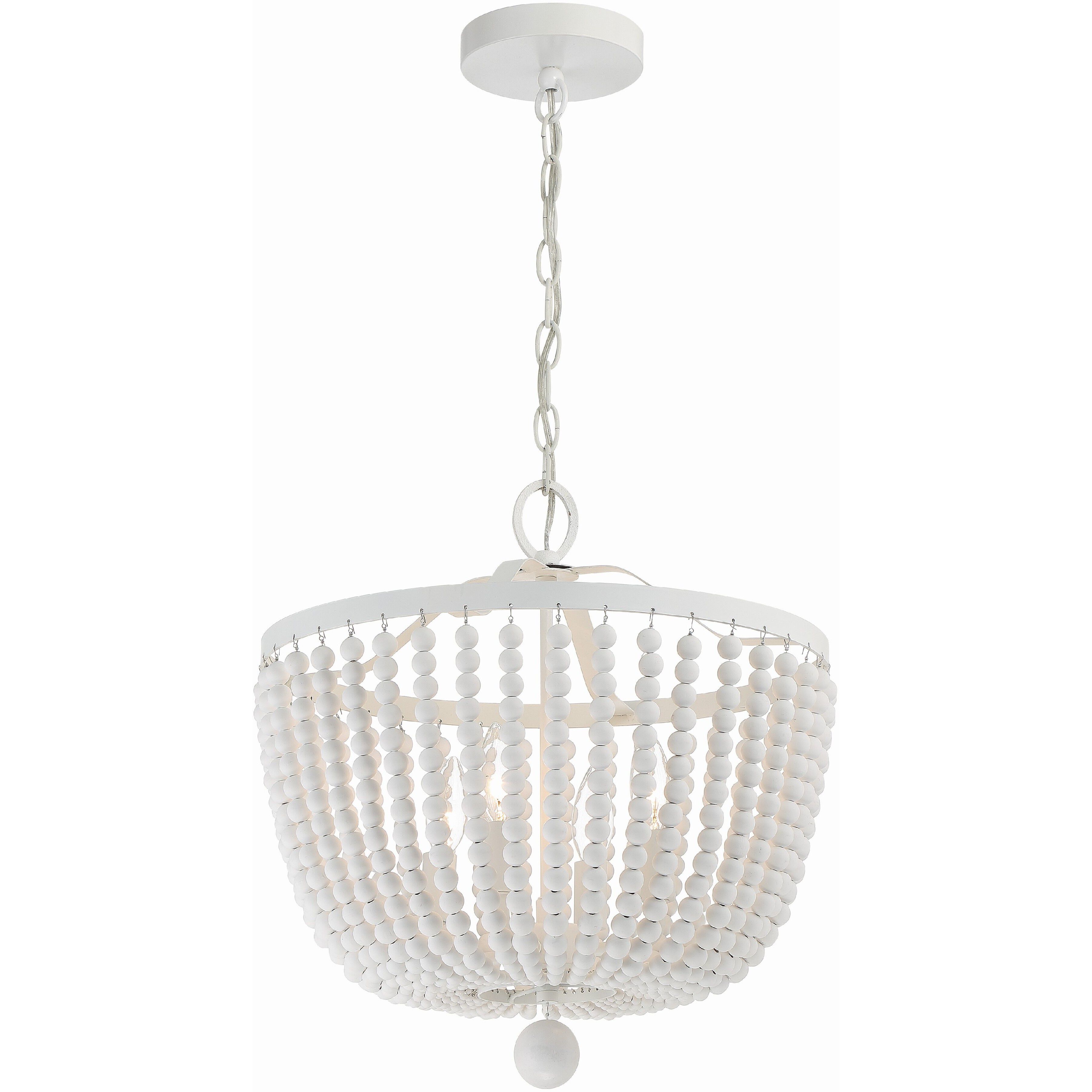Rylee 4 Light 16.5 inch Matte White Chandelier Ceiling Light