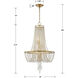 Arcadia 4 Light 18 inch Antique Gold Chandelier Ceiling Light