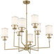 Hatfield 8 Light 33.25 inch Vibrant Gold Chandelier Ceiling Light