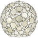 Palla 6 Light 22 inch Antique Silver Chandelier Ceiling Light