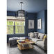 Hulton 5 Light 25 inch Matte Black Lantern Candelier Ceiling Light, Brian Patrick Flynn