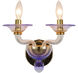 Stella 2 Light 13 inch Gold Wall Sconce Wall Light in Gold (GD)
