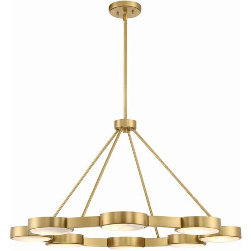 Orson 8 Light 38.5 inch Modern Gold Chandelier Ceiling Light 