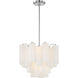 Addis 4 Light 17.75 inch Polished Chrome Mini Chandelier Ceiling Light in White