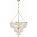 Rylee 8 Light 24.75 inch Antique Gold Chandelier Ceiling Light