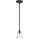 Gregory 1 Light 5 inch Matte Black Mini Pendant Ceiling Light