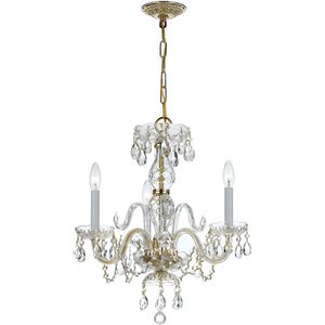 Traditional Crystal 3 Light 16.00 inch Chandelier