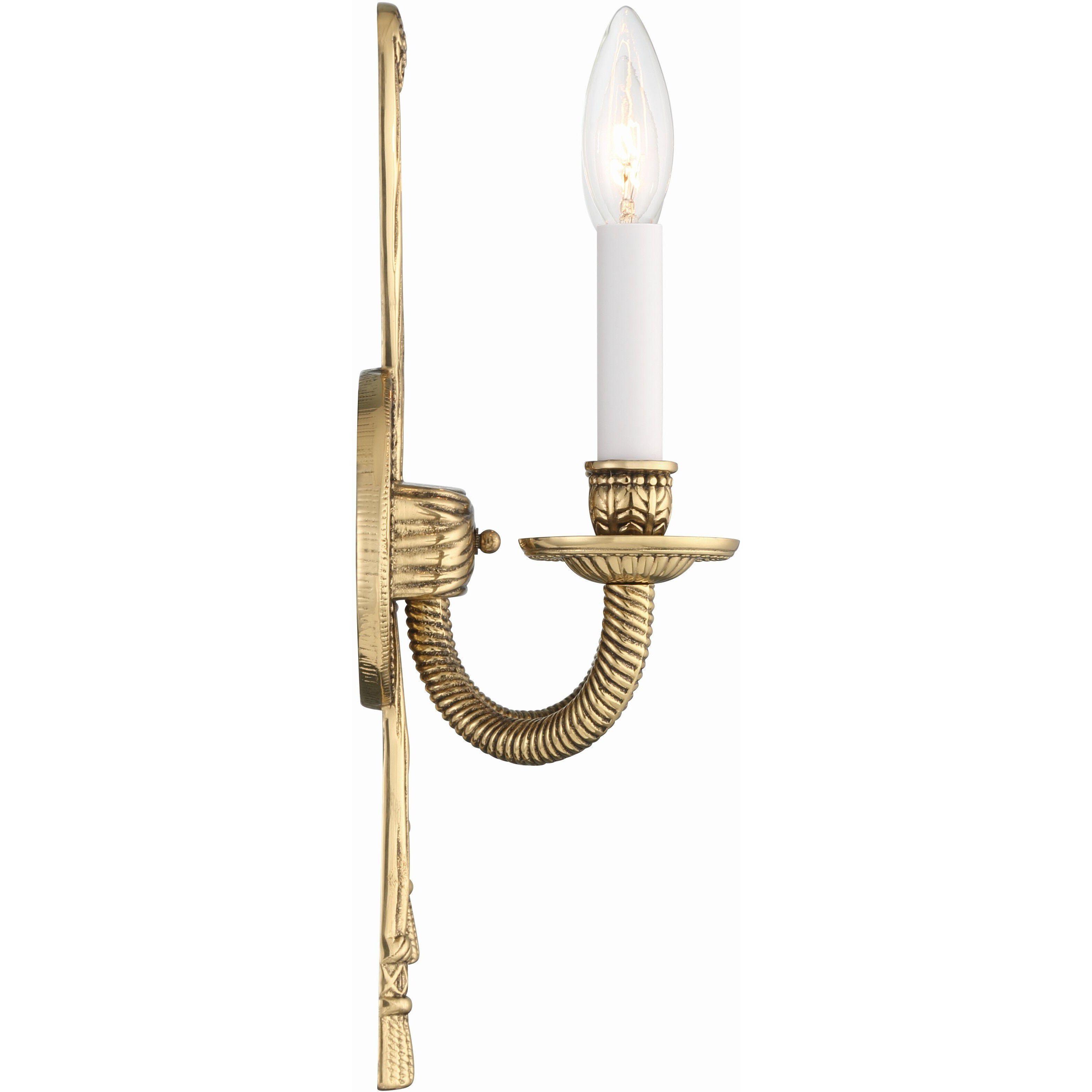 Lexsi Bath Wall Light in Olde Brass