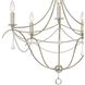 Metro 5 Light 27.5 inch Antique Silver Chandelier Ceiling Light