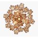 Addis 4 Light 17.75 inch Aged Brass Mini Chandelier Ceiling Light in Amber