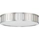 Kendal 4 Light 22.5 inch Polished Nickel Flush Ceiling Light