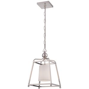 Sylvan 1 Light 11.5 inch Polished Nickel Mini Pendant Ceiling Light