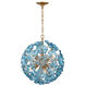 Esme 6 Light 18.25 inch Aged Brass Chandelier Ceiling Light