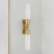 Wilcox 2 Light 5 inch Aged Brass Bath Wall Sconce Wall Light