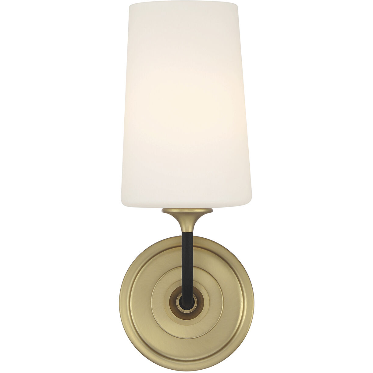 Niles 1 Light 6.25 inch Black Forged and Modern Gold Bath Wall Sconce Wall Light