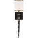 Sloane 1 Light 5 inch Vibrant Gold with Black Forged ADA Wall Sconce Wall Light