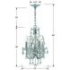 Imperial 4 Light 12 inch Polished Chrome Mini Chandelier Ceiling Light in Clear Swarovski Strass