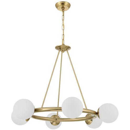 Maverick 6 Light 33.5 inch Vibrant Gold Chandelier Ceiling Light