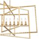 Capri 9 Light 39 inch Antique Gold Chandelier Ceiling Light