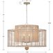 Jayna 8 Light 31.25 inch Burnished Silver Chandelier Ceiling Light