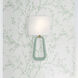 Jori Bath Wall Light in Aged Brass and Green