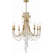 Arcadia 8 Light 26 inch Antique Gold Chandelier Ceiling Light
