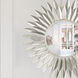 Broche 20 X 20 inch Antique Silver Wall Mirror