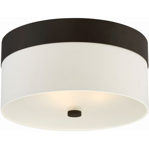 Grayson 3 Light 16 inch Dark Bronze Flush Ceiling Light