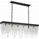 Winham 6 Light 49 inch Black Forged Linear Chandelier Ceiling Light