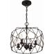 Zucca 4 Light 16.5 inch English Bronze and Antique Gold Lantern Chandelier Ceiling Light
