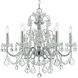 Imperial 6 Light 26 inch Polished Chrome Chandelier Ceiling Light in Clear Hand Cut